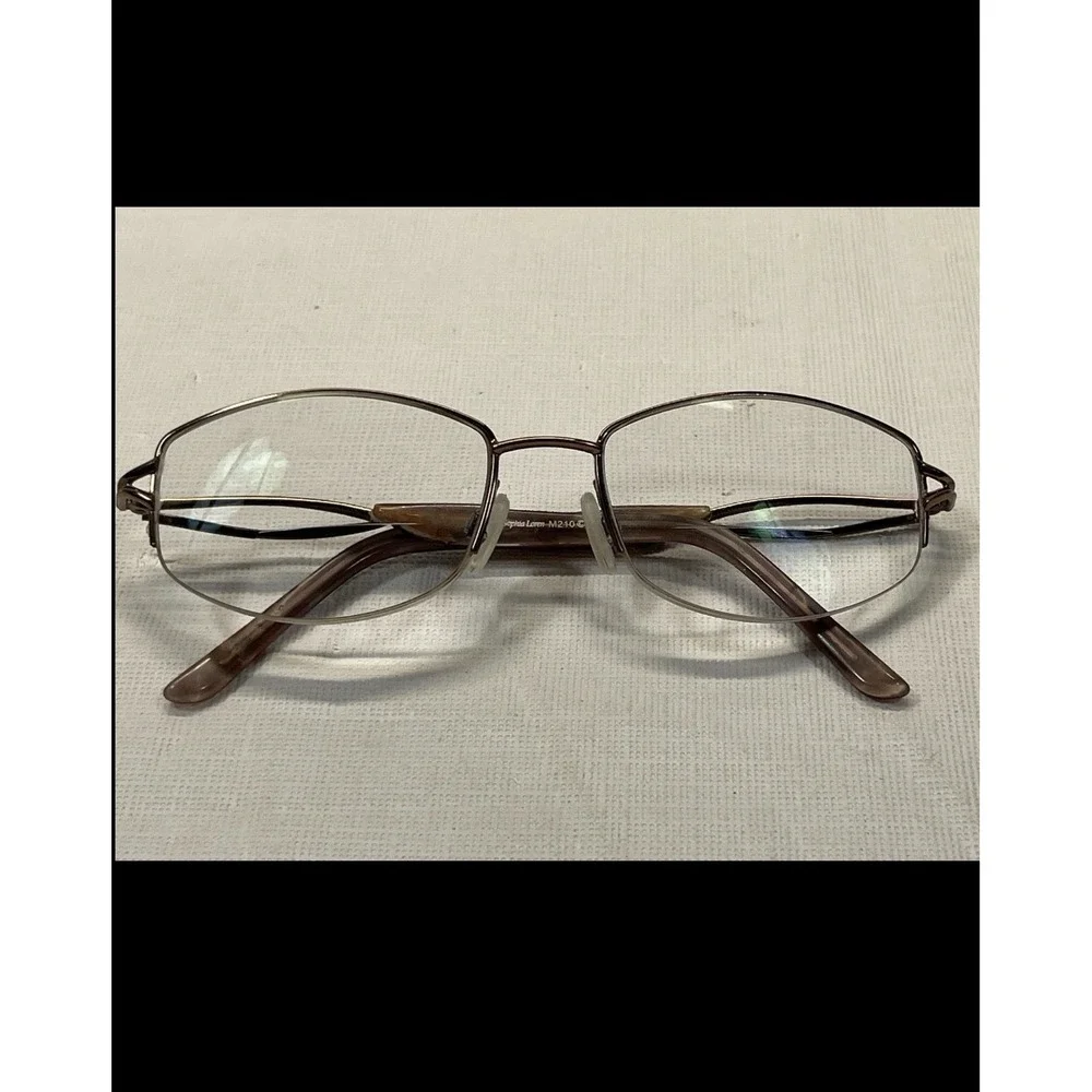 Sophia‎ Loren M210 Eyeglasses Brown Metal Rectangular 118 Frames Only Glasses